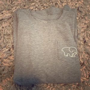 Gray ivory Ella long sleeved tee